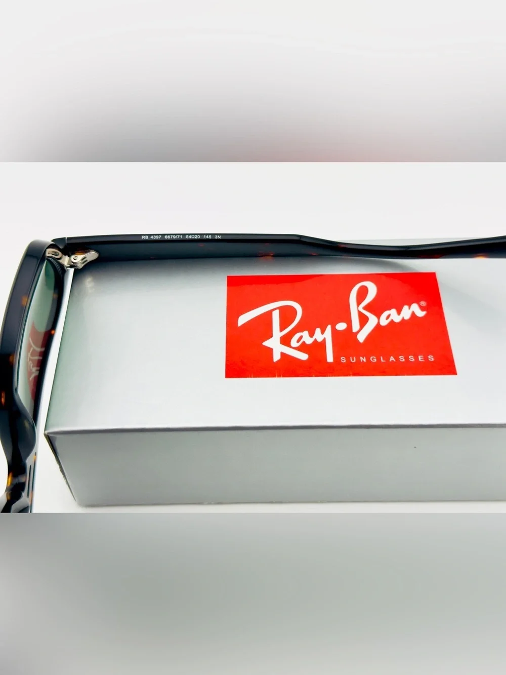 Ray-Ban Corrigan Sunglasses BIO-BASED Frame Polished Havana Green Lenses UNISEX!